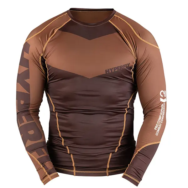Hyperfly Rashguard ProComp Supreme Long Sleeve brown