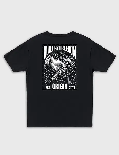 CORE TSHIRT - BUILT BY FREEDOM GRAPHIC