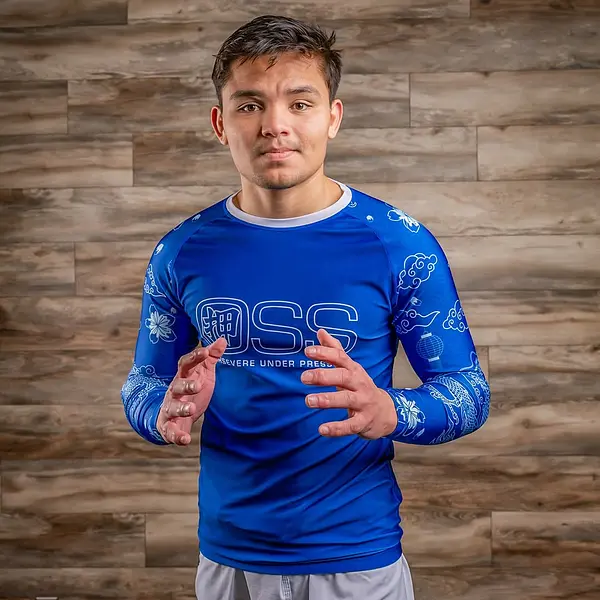 OSS Dragon Rash Guard (Blue)