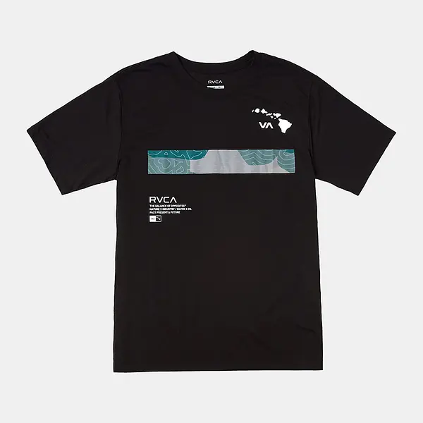 RVCA T-shirt Hawaii Bar Topo Camo