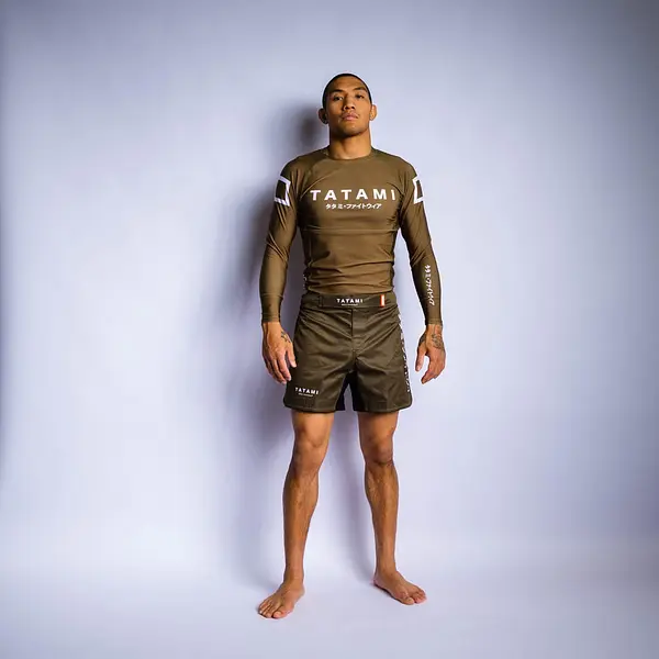 Tatami Rashguard Katakana Long Sleeve khaki