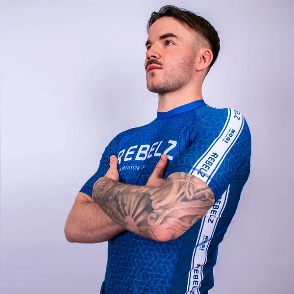Rebelz Rashguard Ranked blue