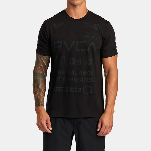 RVCA T-shirt All Brand black/black