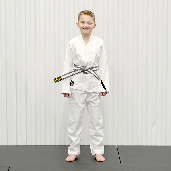 Rebelz BJJ Gi Kids Academy white