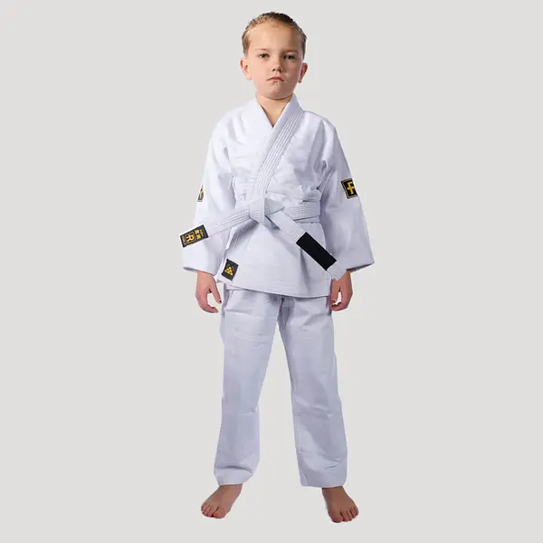 Rebelz BJJ Gi Kids Gold Standard 2 white