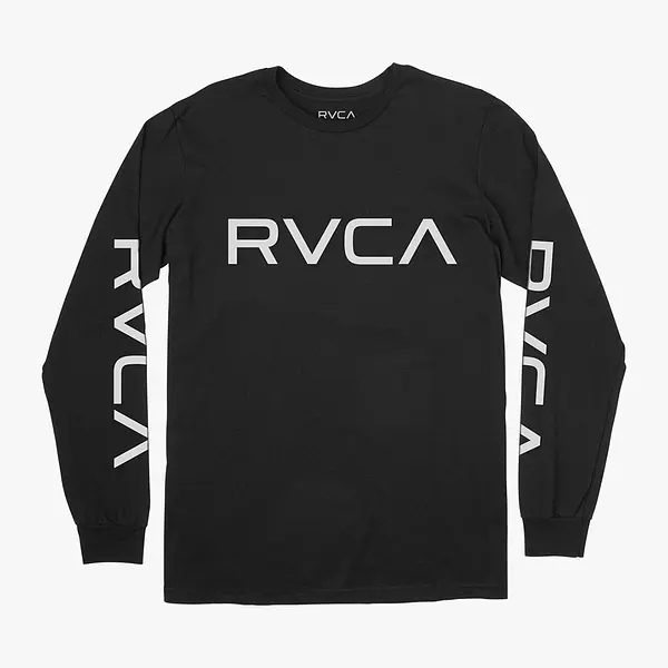 RVCA Long Sleeve T-shirt Big Logo black/white