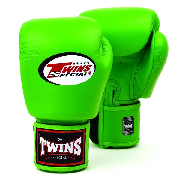Twins Special Velcro [BGVL-3] Muay Thai Boxing Gloves - Lime Green