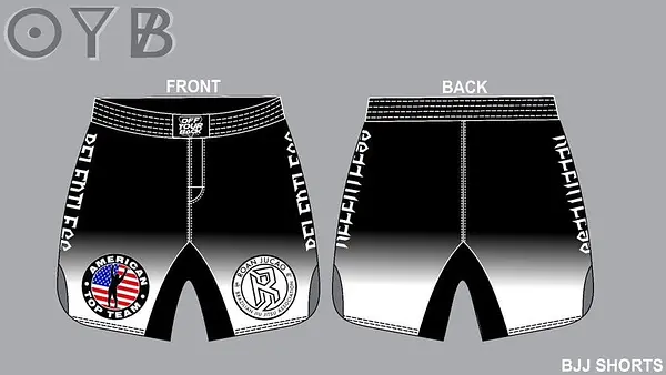 Custom mesh shorts medium bjj style