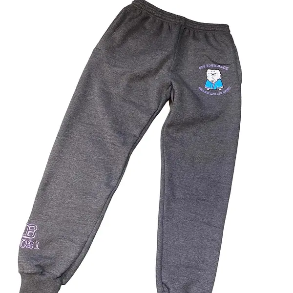 Gray Cute But Tuff Joggers