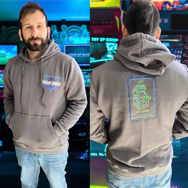 Retro Arcade Series Hoodie Gray
