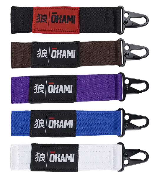 OKAMI Ranked BJJ Keychain