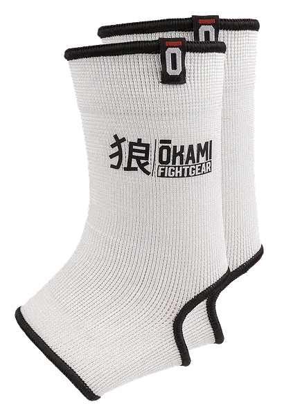 OKAMI FIGHTGEAR Ankle Guards White