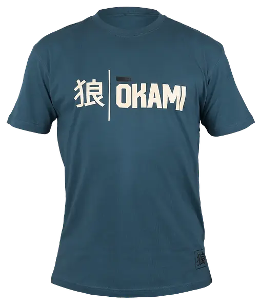 OKAMI T-Shirt Kanji petrol