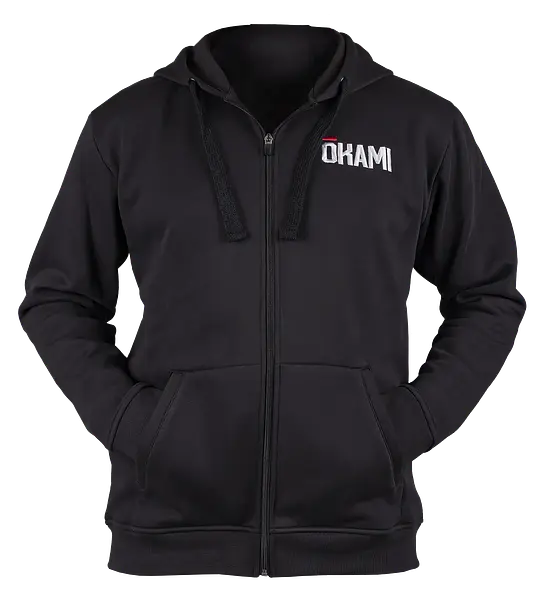 OKAMI Sweat Zip Hoodie Kanji