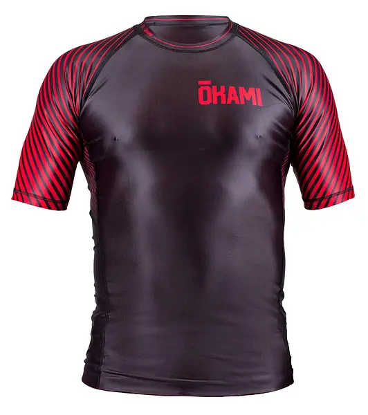 OKAMI Rashguard Big Kanji Black