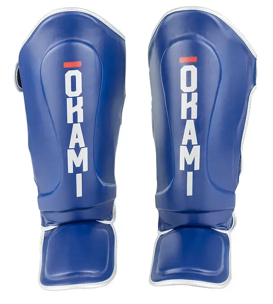 Okami fightgear Shin Guards Contender Blue