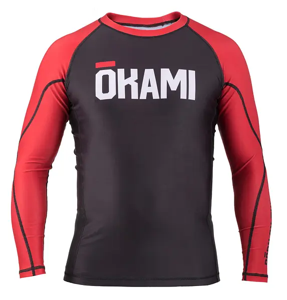 OKAMI Rashguard BORNRED  L/S