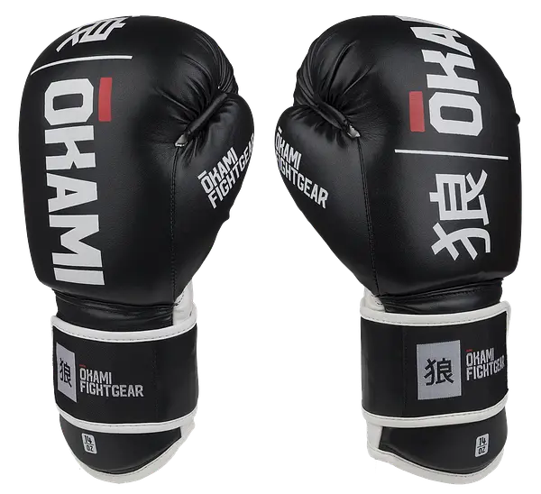 Okami Fightgear Boxhandschuhe Rumble Schwarz Weiß