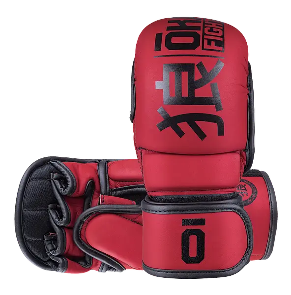 OKAMI FIGHTGEAR MMA Sparring Gloves V2 Red/Black