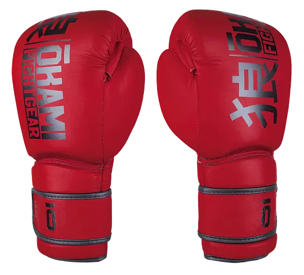 OKAMI FIGHTGEAR Boxing Gloves Competitor V2 Red/Black
