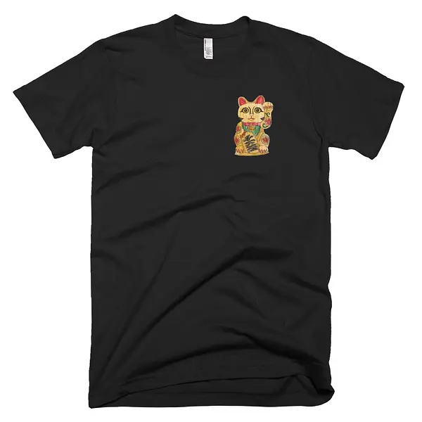 Crayon Cat Tee - Black