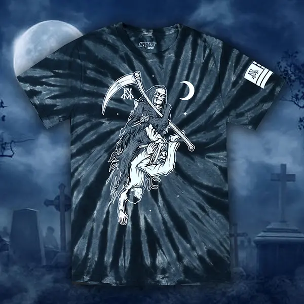 Reaper Tee Tie Dye Black
