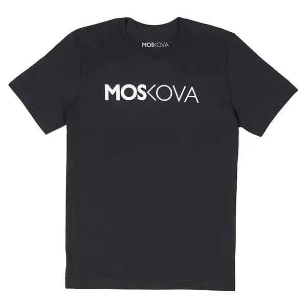 MOSKOVA FONT TEE - BLACK