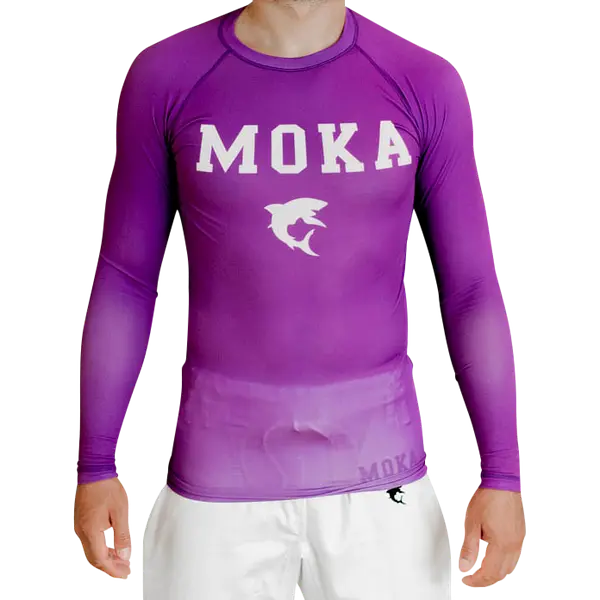 Langærmet Rashguard - Moka Original - Lilla
