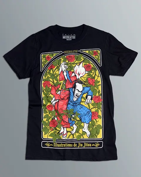 Meerkatsu Rose Kitsune Fox T-Shirt