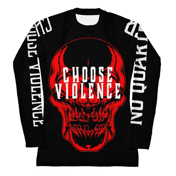 Choose Violence '23 Women's Rash Guard