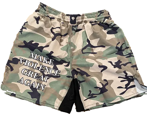 Make Violence Great Again Full Camo Grappling Shorts
