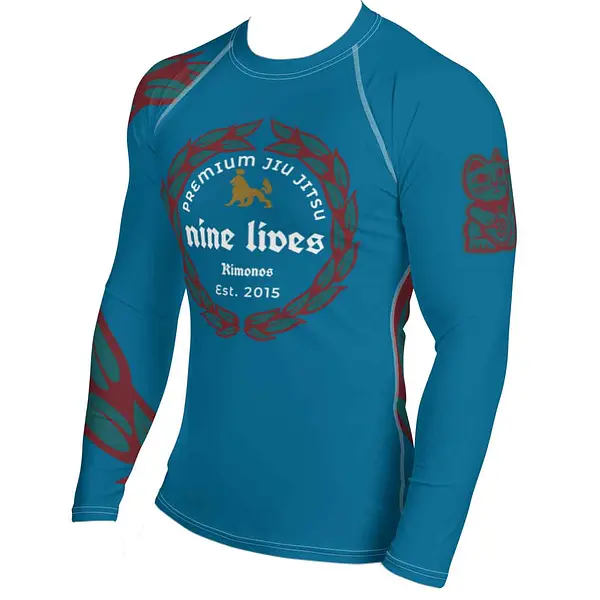 ICE COLD JIU JITSU Rashguard - Blue