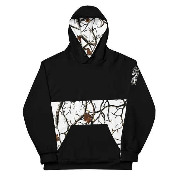 Snow Tree Cut Camo Hoodie - Black