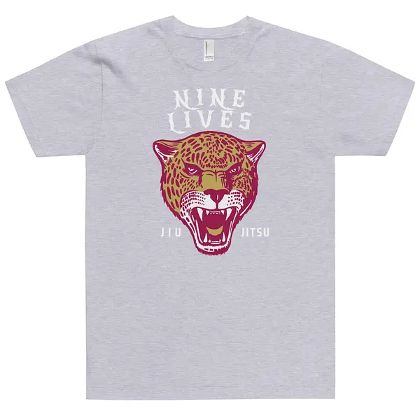 Leopard Tee - Heather Grey