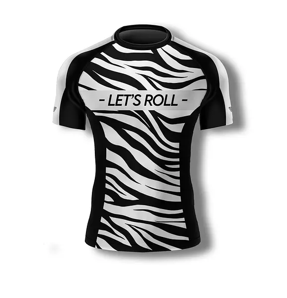 Rashguard Let’s Roll Zebra Rank Series Blanca
