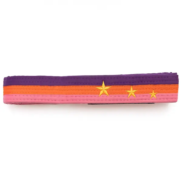 BJJ Brazilian Jiu Jitsu Youth “Star Student” Gi Belt by KO Sports Gear – 100% Cotton