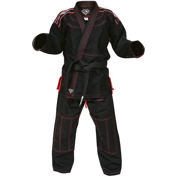 KO Sports Gear’s Black Pearl Weave Gi – BJJ Kimono and Pants – For Jiu Jitsu – CLOSEOUT PRICED