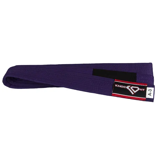 BJJ Brazilian Jiu Jitsu Purple Gi Belt by KO Sports Gear – 100% Cotton