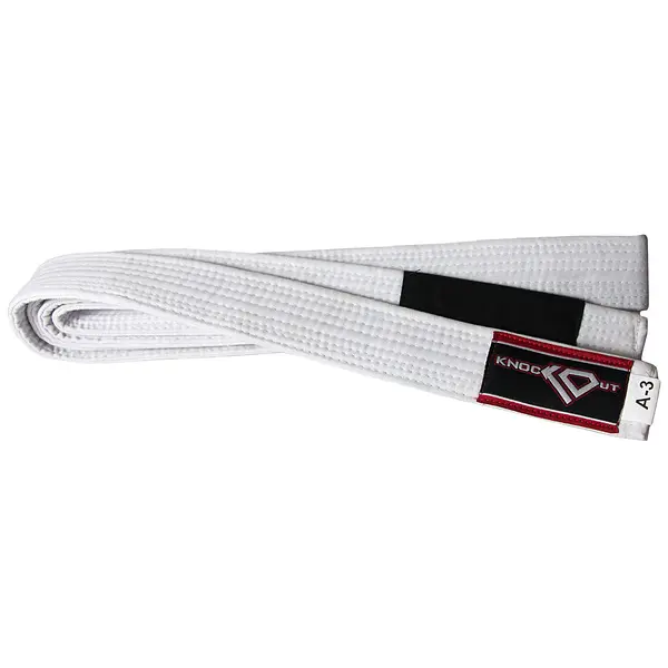 BJJ Brazilian Jiu Jitsu White Gi Belt by KO Sports Gear – 100% Cotton
