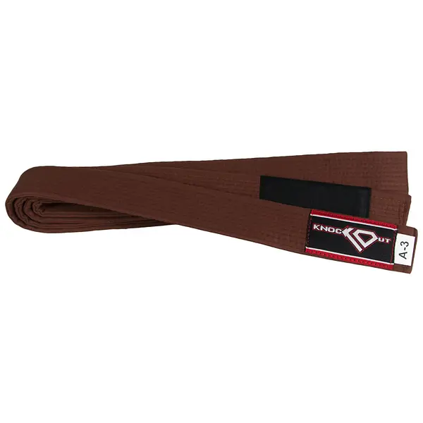 BJJ Brazilian Jiu Jitsu Brown Gi Belt by KO Sports Gear – 100% Cotton
