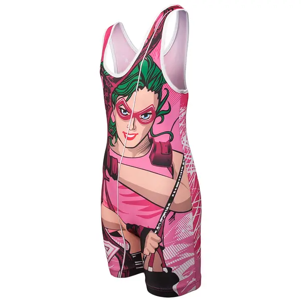 Wrestling Singlet by KO Sports Gear: PINK ARROW – CLOSEOUT PRICED