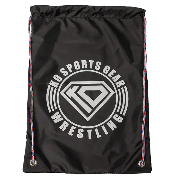 Wrestling Cinch Bag by KO Sports Gear- Black