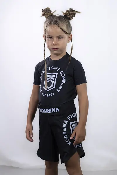 KOARENA Corp Rashguard Kids SS Negro