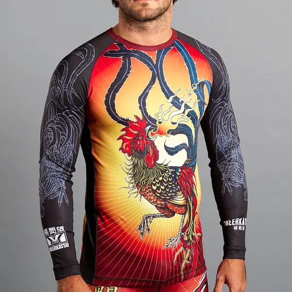 Meerkatsu Fire Rooster Rashguard