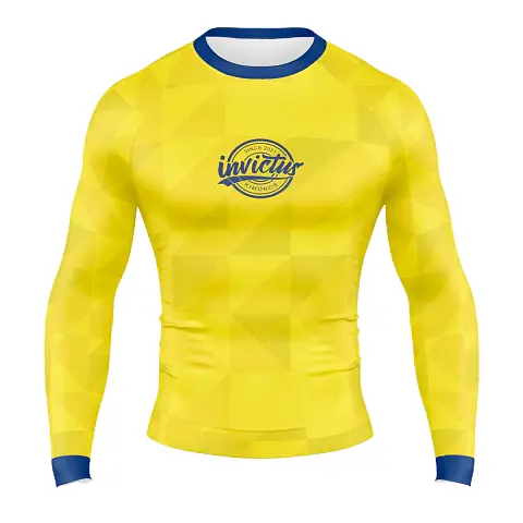 Rash Guard Brasil Invictus Amarela