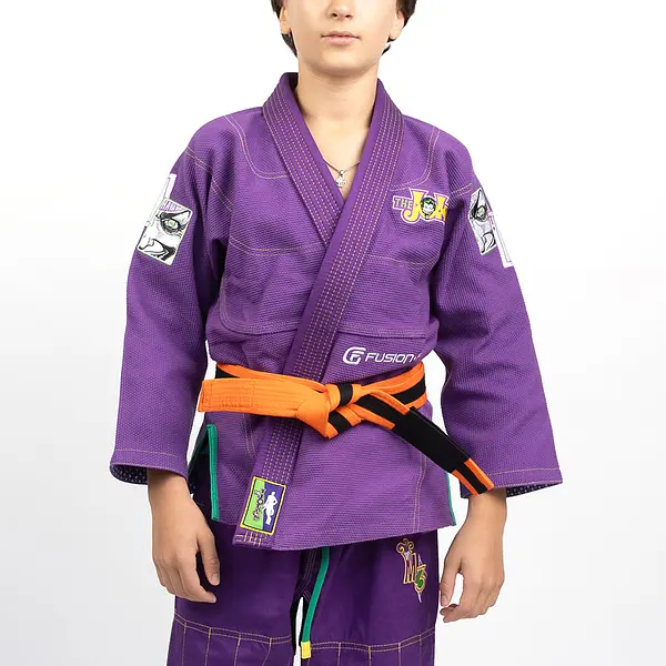 Fusion Fight Gear Batman Return of The Joker BJJ Kids Purple Gi (Issue #23)