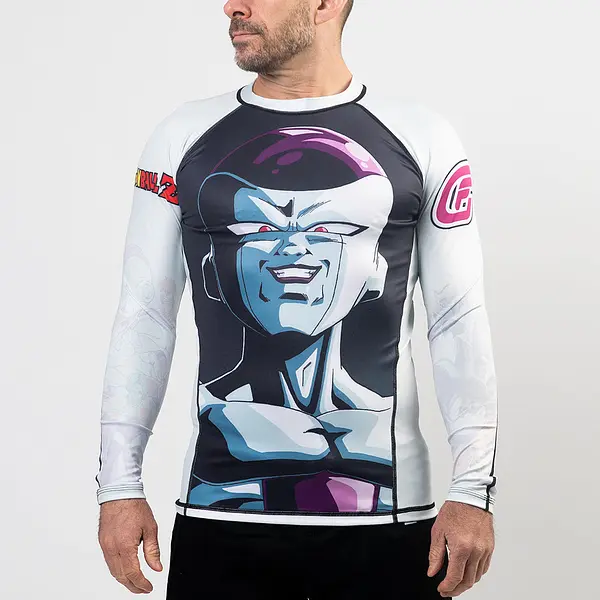 Fusion Fight Gear Dragon Ball Z Frieza BJJ Rash Guard Compression Shirt- RETIRED