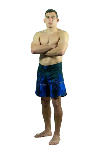 KOARENA Beron Fight Shorts Negro Azul