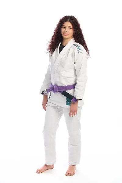 BJJ KIMONO FEMALE SAKURA SKY WHITE