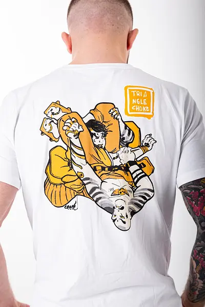 T-SHIRT KANO SANKAKUJIME FLASH JAPAN WHITE orange version